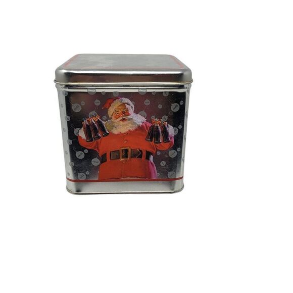 Vintage Coca-Cola Santa Clause Metal Tin Box Collectible Holiday Container 2001 - Picture 6 of 8